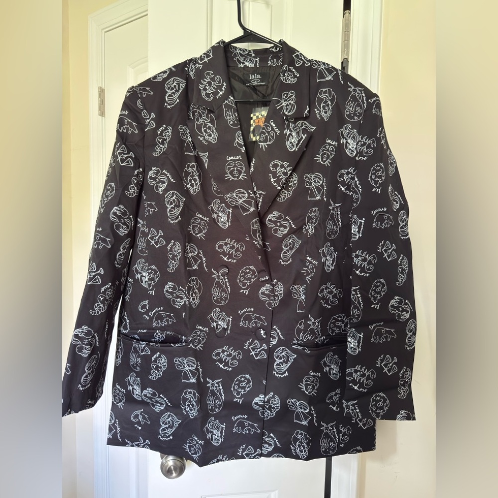 Dressed in LALA What’s Your Sign Blazer (M) NWT